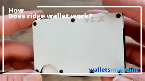 how does a ridge wallet work|does ridge wallet scratch cards.